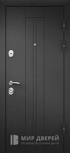 Антивандальная металлическая дверь с глазком №32 внешняя - фото