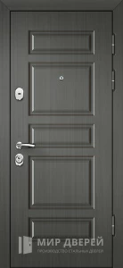 Серая дверь со стальным листом 2 мм. №14 внешняя - фото