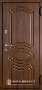 Металлическая дверь с МДФ накладкой в квартиру №52 внешняя - фото