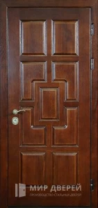 Металлическая дверь МДФ снаружи №22 внешняя - фото