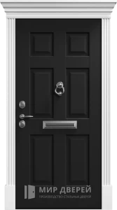 Дверь входная в коттедж от дизайнера №8 внешняя - фото