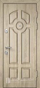 Металлическая дверь с МДФ в частный дом №60 внешняя - фото