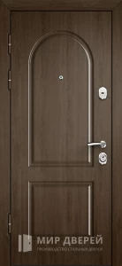 Входная дверь темно коричневая №6 внутренняя - фото