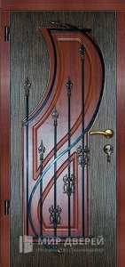 Кованая дверь входная №8 внутренняя - фото