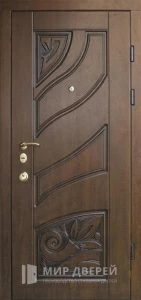 Металлическая дверь открывающаяся во внутрь №33 внешняя - фото