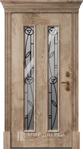 Входная дверь с эксклюзивным дизайном в таунхаус №21 внутренняя - фото