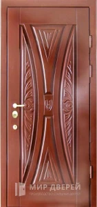 Железная дверь с МДФ накладкой в офис №13 внешняя - фото