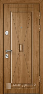 Дверь железная МДФ с панелью винорит хай-тек №12 внешняя - фото