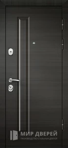 Входная дверь в дом венге №1 внешняя - фото