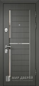 Дверь в комнату частного дома - темно серая №5 внешняя - фото