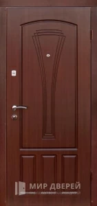 Уличная входная дверь белая №14 внешняя - фото