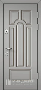 Входная дверь серая матовая покраска №11 внешняя - фото