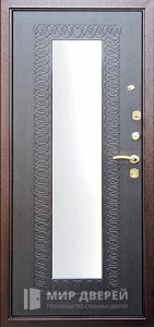Внутренняя входная дверь с зеркалом №6 внутренняя - фото