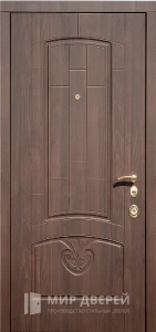 Металлическая дверь с МДФ накладкой в квартиру №52 внутренняя - фото