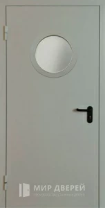 Противопожарная однопольная дверь со стеклом №7 Цена за м2 внешняя - фото